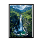 Tableau Cascade Langevin Cascade Langevin - 50 × 70 cm / Noir - UNIV'ÎLE