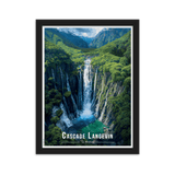Tableau Cascade Langevin Cascade Langevin - 30 × 40 cm / Noir - UNIV'ÎLE