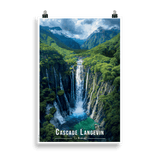 Tableau Cascade Langevin Cascade Langevin - 61 × 91 cm / Sans Cadre - UNIV'ÎLE