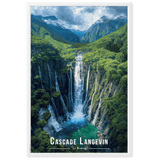Tableau Cascade Langevin Cascade Langevin - 61 × 91 cm / Blanc - UNIV'ÎLE