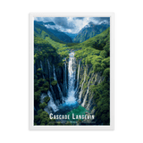Tableau Cascade Langevin Cascade Langevin - 50 × 70 cm / Blanc - UNIV'ÎLE