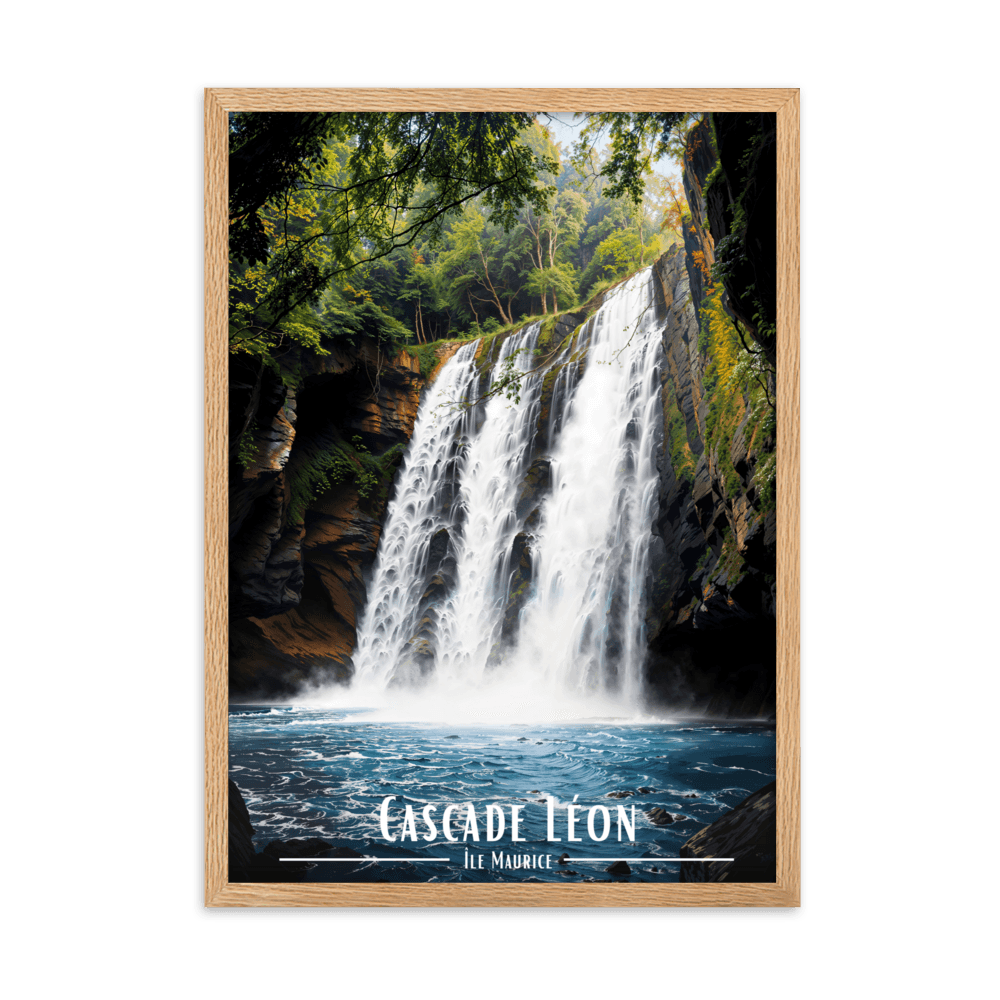 Tableau Cascade Léon Cascade Léon - 50 × 70 cm / Oak - UNIV'ÎLE