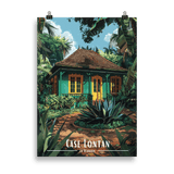 Tableau Case Lontan Case Lontan - 50 × 70 cm / Sans Cadre - UNIV'ÎLE