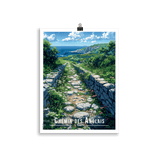 Tableau Chemin des Anglais Chemin des Anglais - 30 × 40 cm / Sans Cadre - UNIV'ÎLE