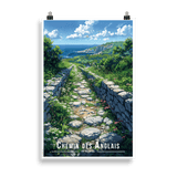 Tableau Chemin des Anglais Chemin des Anglais - 61 × 91 cm / Sans Cadre - UNIV'ÎLE