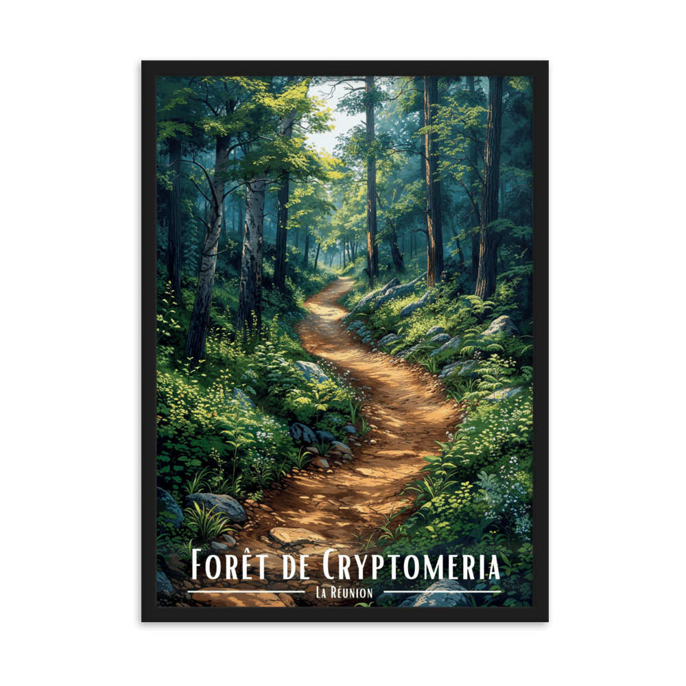 Affiche de La Réunion Forêt de Cryptomeria 50 × 70 cm / Sans Cadre - Univile La Réunion