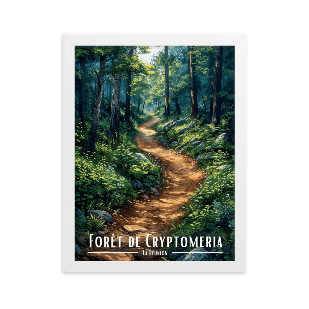 Affiche de La Réunion Forêt de Cryptomeria 61 × 91 cm / Sans Cadre - Univile La Réunion