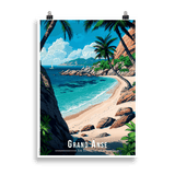 Tableau Grand Anse - Les Seychelles Grand Anse - Les Seychelles - 50 × 70 cm / Sans Cadre - UNIV'ÎLE