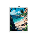Tableau Grand Anse - Les Seychelles Grand Anse - Les Seychelles - 30 × 40 cm / Sans Cadre - UNIV'ÎLE