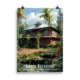 Affiche de La Réunion Jardin botanique 61 × 91 cm / Noir - Univile La Réunion