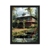 Affiche de La Réunion Jardin botanique 50 × 70 cm / Oak - Univile La Réunion