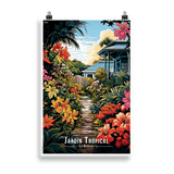 Tableau Jardin Tropical Jardin Tropical - 61 × 91 cm / Sans cadre - UNIV'ÎLE