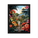 Tableau Jardin Tropical Jardin Tropical - 30 × 40 cm / Noir - UNIV'ÎLE