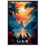 Tableau Lac Ba BE - Vietnam Lac Ba BE - Vietnam - 61 × 91 cm / Noir - UNIV'ÎLE