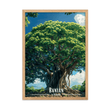 Tableau Le Banian Le Banian - 50 × 70 cm / Oak - UNIV'ÎLE
