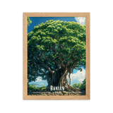 Tableau Le Banian Le Banian - 30 × 40 cm / Oak - UNIV'ÎLE