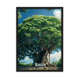 Tableau Le Banian Le Banian - 50 × 70 cm / Noir - UNIV'ÎLE