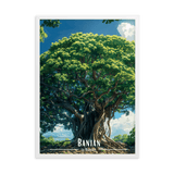 Tableau Le Banian Le Banian - 50 × 70 cm / Blanc - UNIV'ÎLE