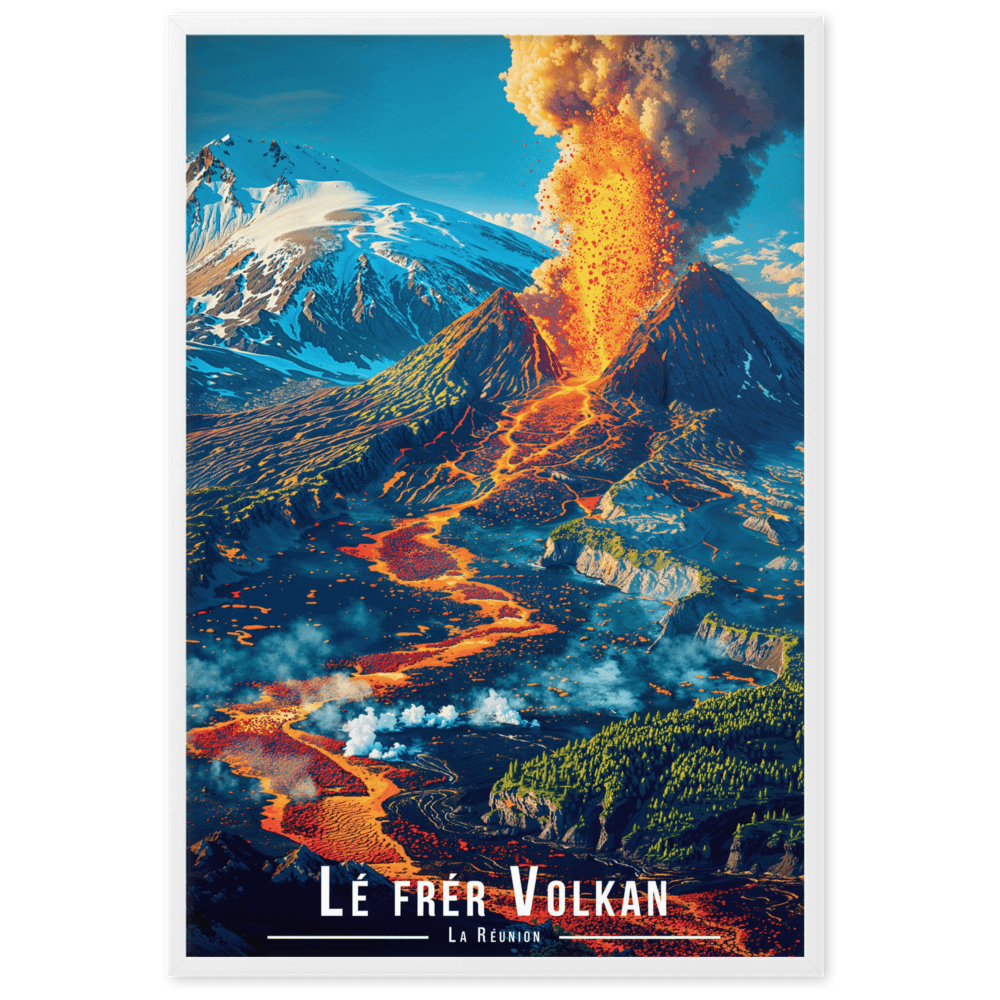 Affiche de La Réunion Lé frér Volkan 61 × 91 cm / Sans Cadre - Univile La Réunion