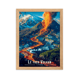 Affiche de La Réunion Lé frér Volkan 30 × 40 cm / Noir - Univile La Réunion