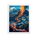 Affiche de La Réunion Lé frér Volkan 30 × 40 cm / Blanc - Univile La Réunion