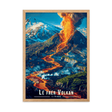 Affiche de La Réunion Lé frér Volkan 50 × 70 cm / Oak - Univile La Réunion