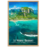 Tableau Le Morne Brabant Le Morne Brabant - 61 × 91 cm / Oak - UNIV'ÎLE