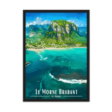 Tableau Le Morne Brabant Le Morne Brabant - 50 × 70 cm / Noir - UNIV'ÎLE