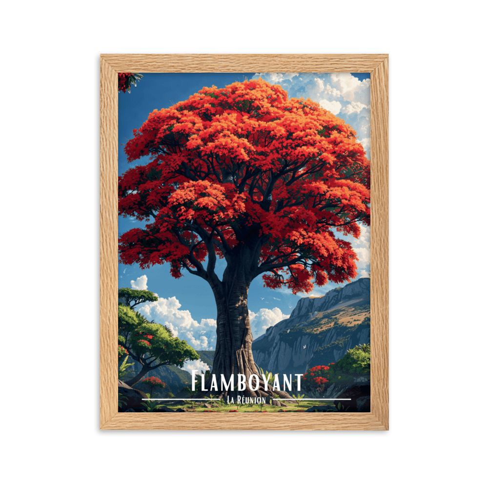 Tableau Majestueux Flamboyant Majestueux Flamboyant - 30 × 40 cm / Oak - UNIV'ÎLE