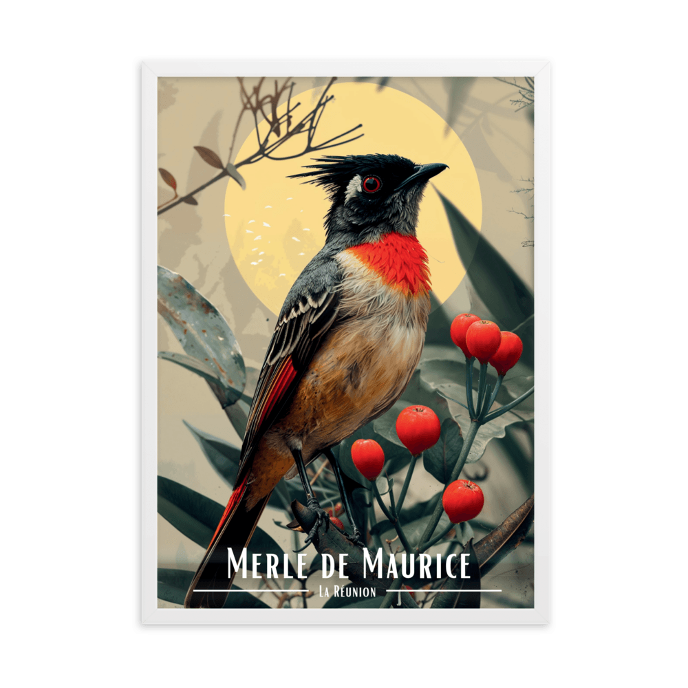 Tableau Merle maurice Merle maurice - 50 × 70 cm / Blanc - UNIV'ÎLE