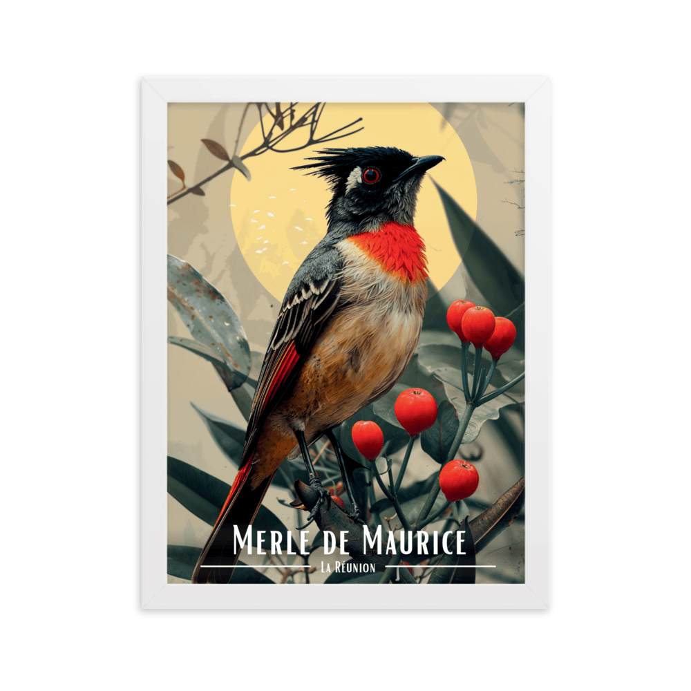 Tableau Merle maurice Merle maurice - 30 × 40 cm / Blanc - UNIV'ÎLE
