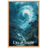Tableau Oeil du Cyclone Oeil du Cyclone - 61 × 91 cm / Oak - UNIV'ÎLE