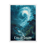 Tableau Oeil du Cyclone Oeil du Cyclone - 50 × 70 cm / Blanc - UNIV'ÎLE