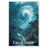 Tableau Oeil du Cyclone Oeil du Cyclone - 61 × 91 cm / Blanc - UNIV'ÎLE