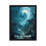 Tableau Oeil du Cyclone Oeil du Cyclone - 30 × 40 cm / Noir - UNIV'ÎLE