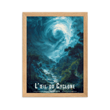 Tableau Oeil du Cyclone Oeil du Cyclone - 30 × 40 cm / Oak - UNIV'ÎLE