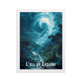 Tableau Oeil du Cyclone Oeil du Cyclone - 30 × 40 cm / Blanc - UNIV'ÎLE