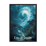 Tableau Oeil du Cyclone Oeil du Cyclone - 50 × 70 cm / Noir - UNIV'ÎLE
