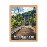 Tableau Pont rivière de l’est Pont rivière de l’est - 30 × 40 cm / Oak - UNIV'ÎLE