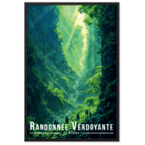 Tableau Randonnée Verdoyante Randonnée Verdoyante - 61 × 91 cm / Noir - UNIV'ÎLE