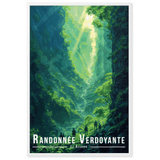 Tableau Randonnée Verdoyante Randonnée Verdoyante - 61 × 91 cm / Blanc - UNIV'ÎLE