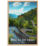 Tableau Route des 400 Virages 30 × 40 cm Sans Cadre - Univile