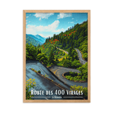 Tableau Route des 400 Virages 30 × 40 cm Oak - Univile