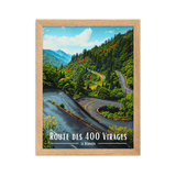 Tableau Route des 400 Virages 30 × 40 cm Noir - Univile