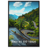 Tableau Route des 400 Virages 30 × 40 cm Blanc - Univile