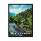 Tableau Route des 400 Virages 50 × 70 cm Sans Cadre - Univile