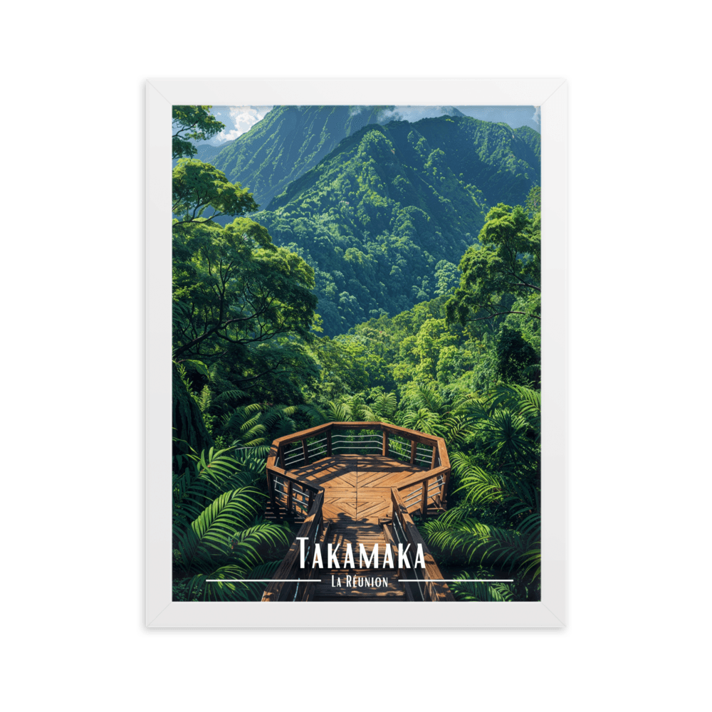 Tableau Takamaka Takamaka - 30 × 40 cm / Blanc - UNIV'ÎLE