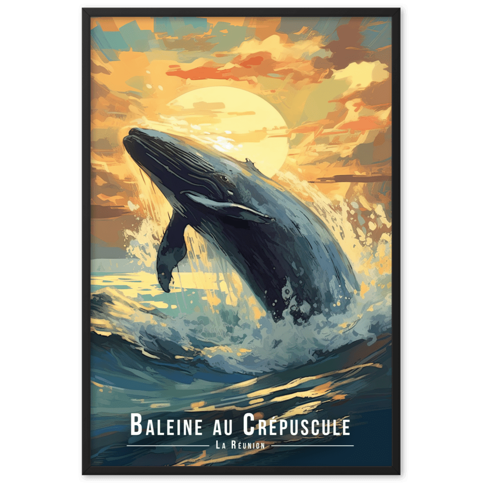 Baleine en Saut Illustrée - UNIV'ÎLE